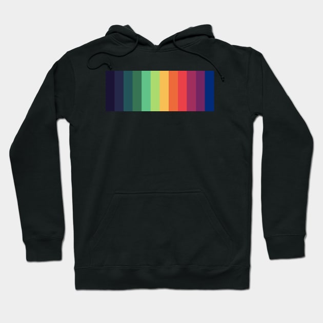 Rainbow Stripe Hoodie by Pinkazoid